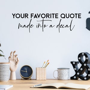 Custom Wall Decal Quote Vinyl Sticker - Personalised Family Baby Living Room Kitchen Bedroom Decor Quotes Stickers Home Black Your Own Sign