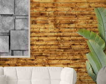 Fake Wood Wallpaper - Etsy