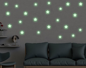 850 pcs Glow In The Dark Stars Stickers - The Star Glowing Ceiling Decals For Wall Room Kids  Decor - Night Light Sky Realistic Stars Stick