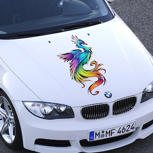 Custom Car Hood Vinyl Sticker - Wrap For Truck Art Decal - Full Graphic Racing Sport Blackout Design Mural