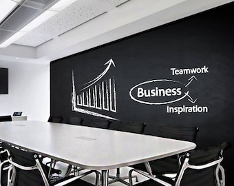 Chalkboard Wall Diy Black Kitchen Sticker - Reusable Write On Vinyl Decal - Blackboard Chalk Board Long Adhesive Kids Erasable Stickers