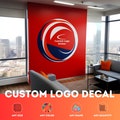 Custom Wall Decal Logo Sticker Print - Personalized Vinyl Label Printed Shape Cut - Business Printing Product - Round Photo Door Die Sign