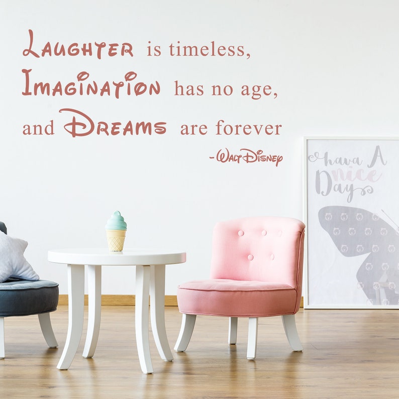 Walt Disney Quote Wall Sticker Decor Art Gift Vinyl Etsy