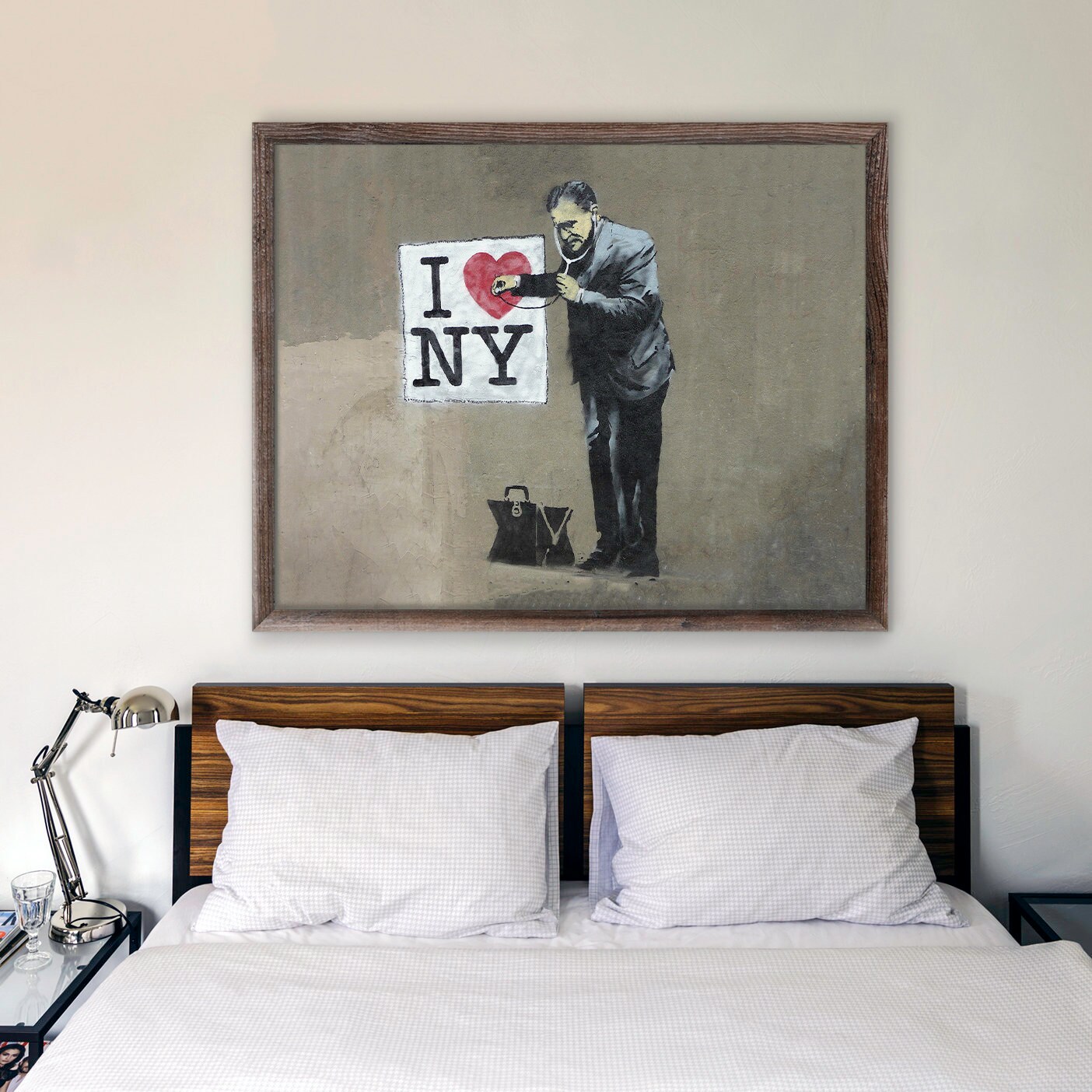 I Love New York City Poster Ny Art Paper Print Nyc Heart | Etsy