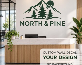 Custom Wall Vinyl Decal | Your Logo or Artwork | Without Background | Contour Cut