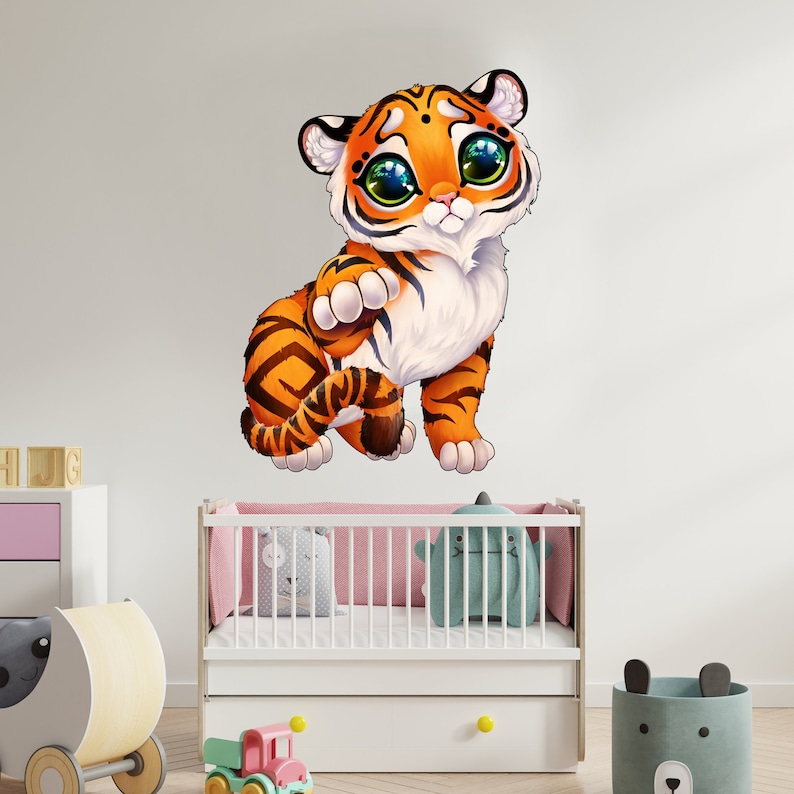 Cute Tiger Wall Sticker - Thumbnail 5