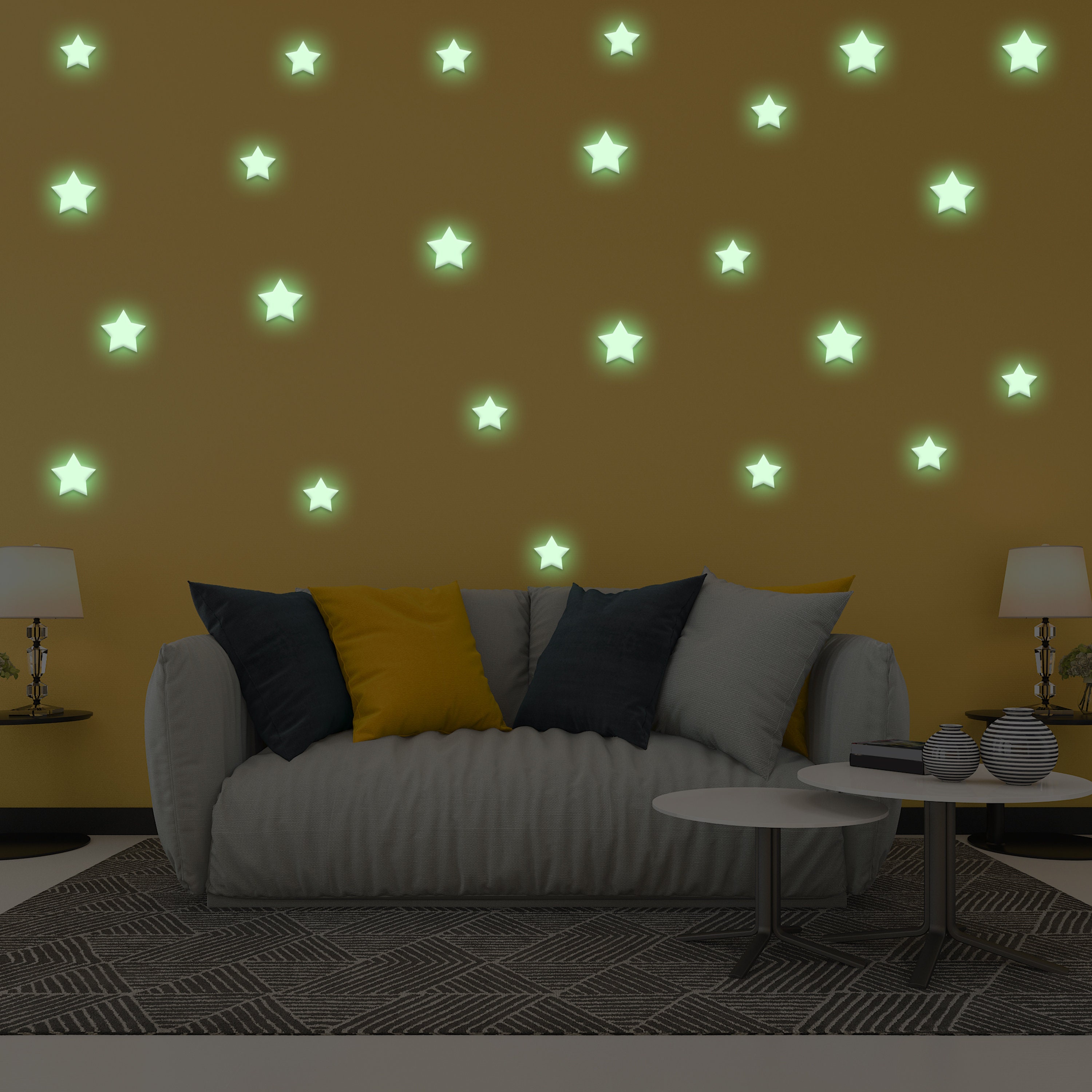 554 Adesivi Da Parete Con Stelle Luminose – Fluorescenti Fai Da Te Per Cielo Stellato In Camera Bambini