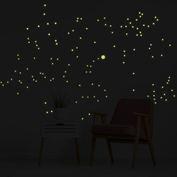 Buy Night Glowing Star Wall Stickers Glow in the Dark Stars Art Vinyl Decals  Luminescent Luminous Light Effect Constellations Ceiling Sticker Online in  India 