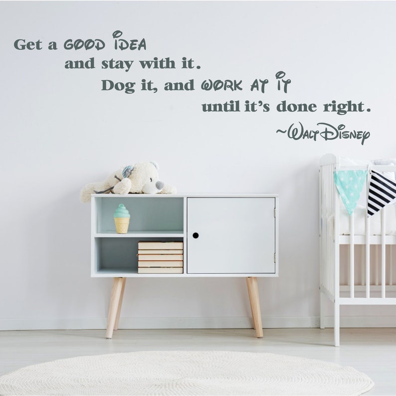Walt Disney Quote Wall Sticker Art Decor Decals Quotes Kids Etsy