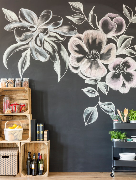Stick on wall sale chalkboard