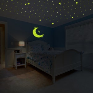 Custom Glowing Vinyl Wall Decal - Customised Glow in Dark Ceiling ...