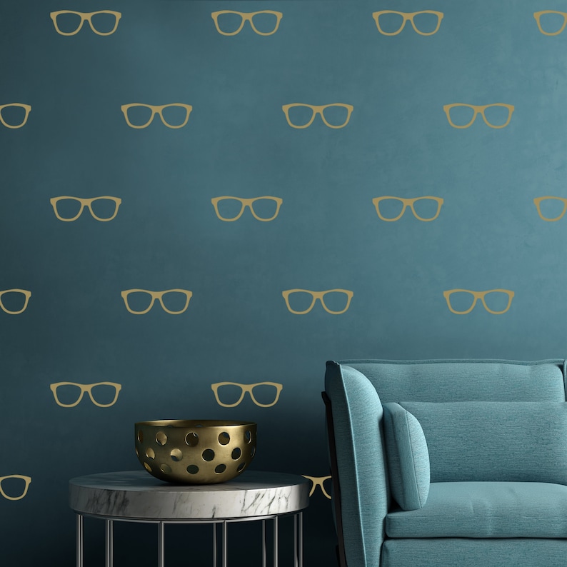 50x Glasses Wall Decals Decor Spectacles Sticker for Bedroom Etsy