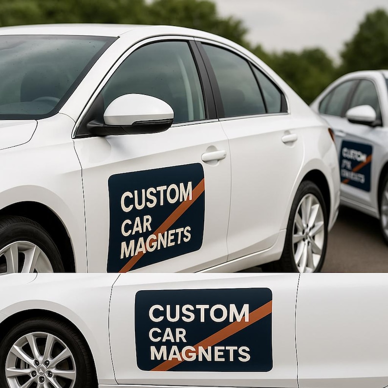 2x Custom Car Magnet | Personalized Magnetic Sign | Custom Logo ...
