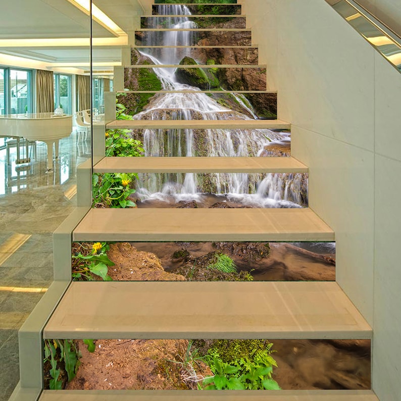 Stair Riser Vinyl Decals Stairs Risers Stickers 3d Stick Etsy