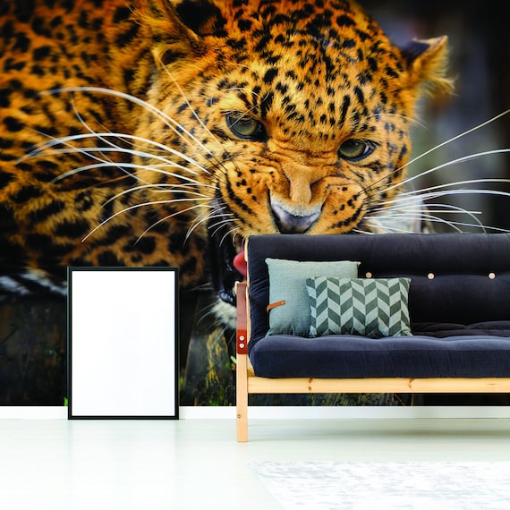 Leopard Stickers Muraux Salon Chambre Décoration amovible Poster