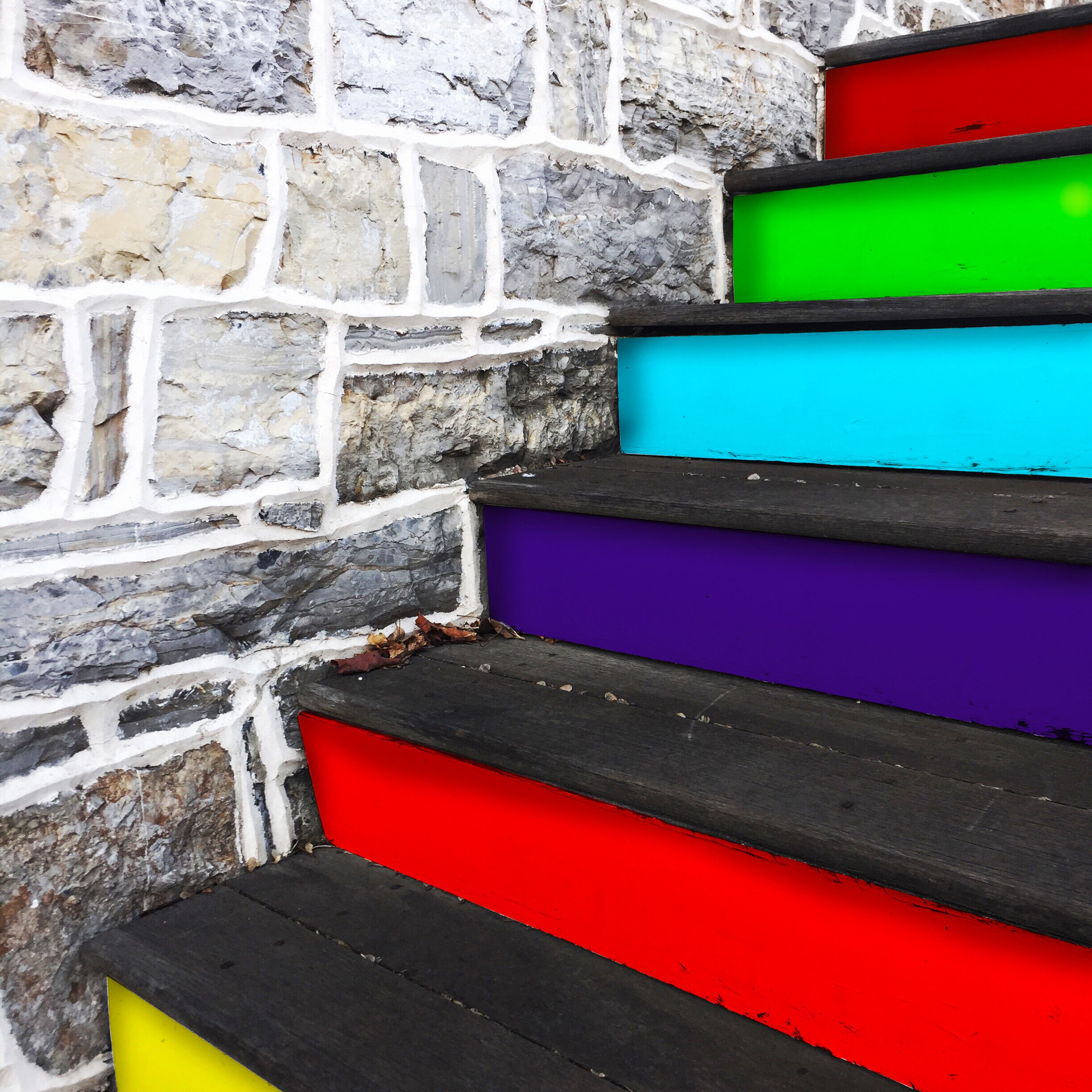 Rainbow Stair Riser Stickers - Decoration Strips Stairway Ladder Steps ...