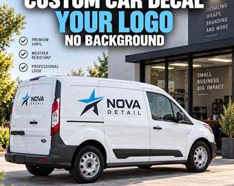 Custom Car Vinyl Decal | Vehicle Logo or Artwork | Without Background | Printed Branding Sticker