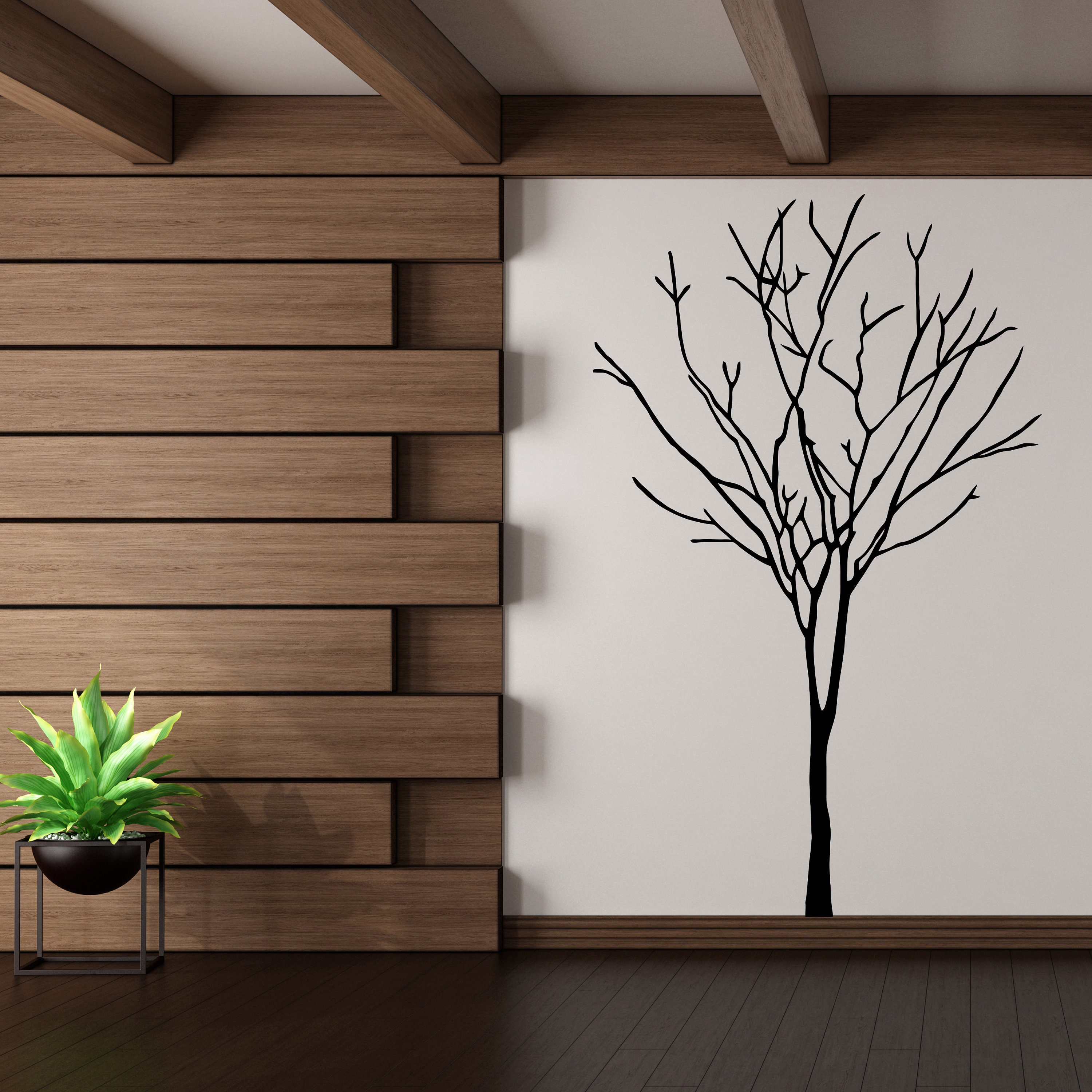 Tree Sticker Decal - Wall Birch Art Vinyl Nursery Stickers - Nature ...