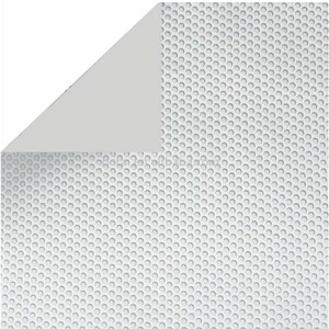 May include: White mesh fabric with a fine, evenly spaced grid pattern. The fabric is opaque and has a smooth, slightly textured surface.