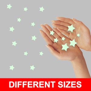 Glow In The Dark Stars Stickers The Glowing Moon Decal Night Light Fluorescent Stick For Nursery Kid Room Ceiling And Wall image 7