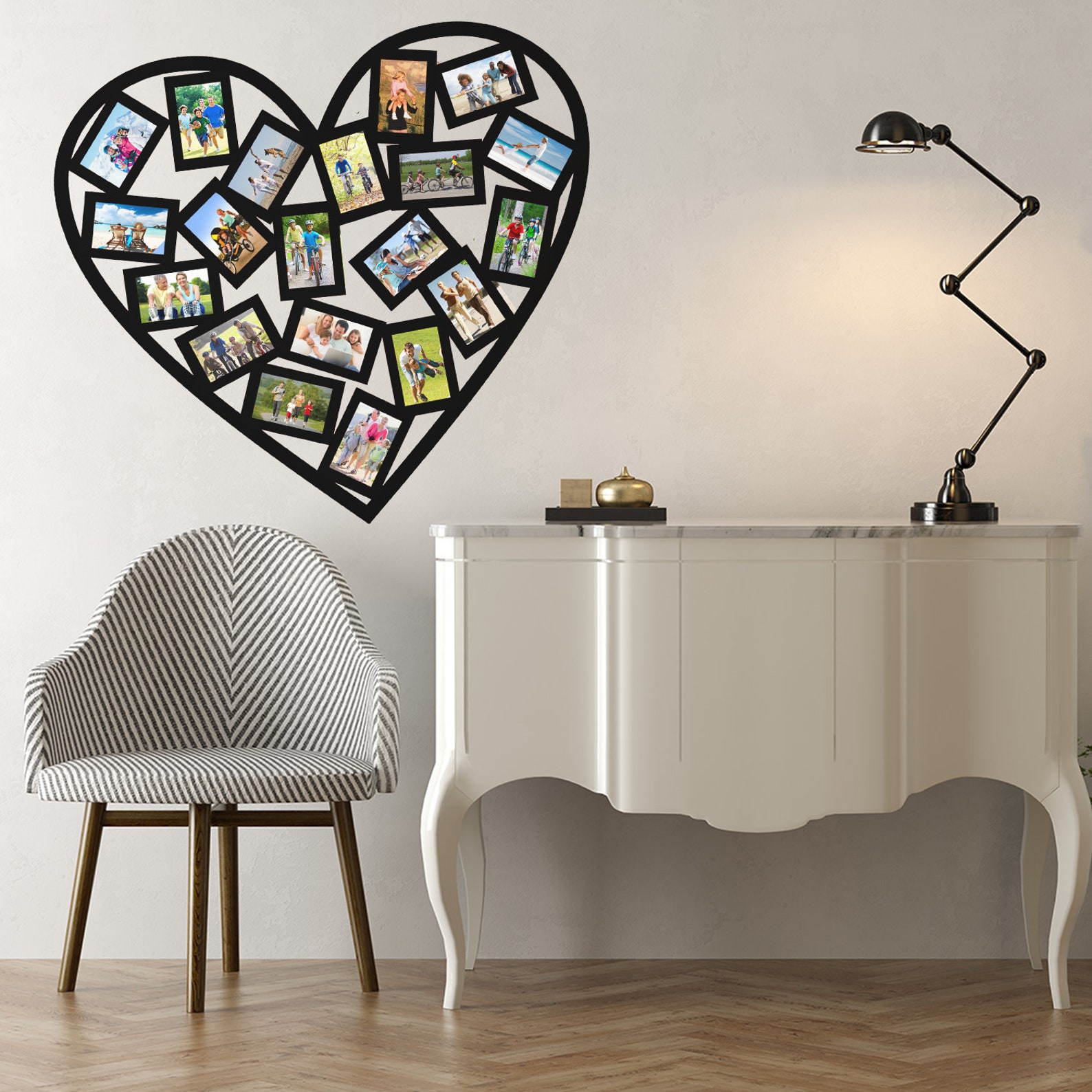 Picture Frame Wall Sticker - Photo Frames Vinyl Decal - Polaroid Family ...