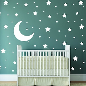 230PCS Glow In The Dark Stars Removable Kids Bedroom Wall Stickers Moon  Decals