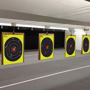 Range Shooting Targets Practice For Gun Rifle Pistol Airsoft Handgun - Large Outdoor Circle Paper Shoot Set - 16 x 24 pollici Big Shot Target