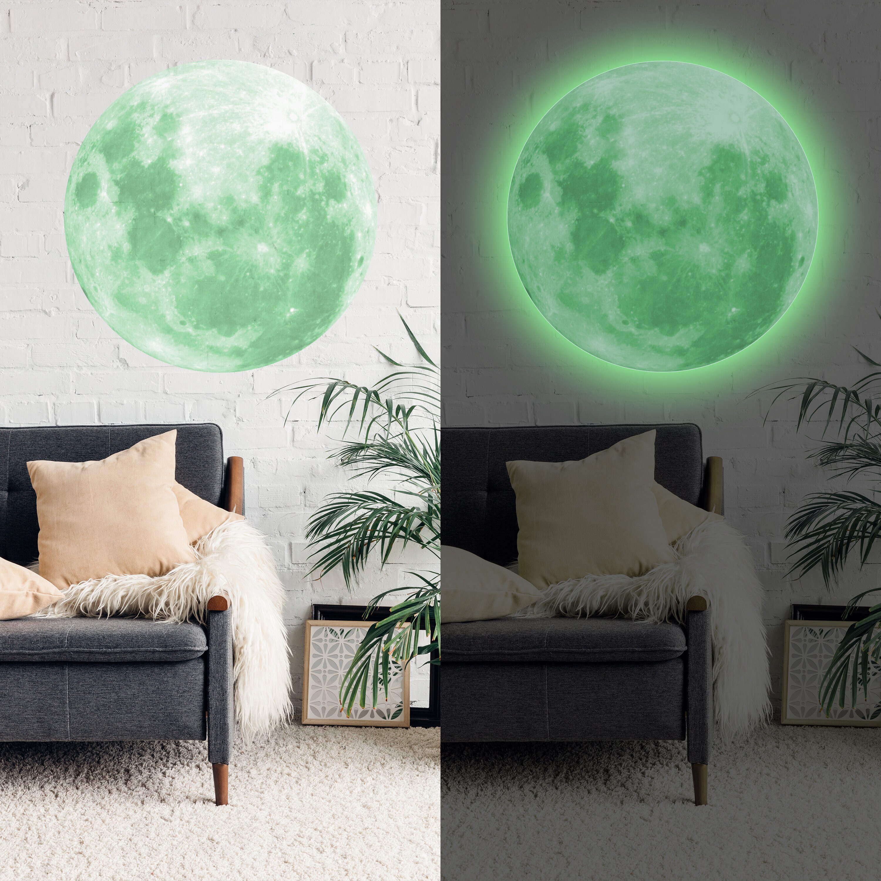 230PCS Glow In The Dark Stars Removable Kids Bedroom Wall Stickers Moon  Decals