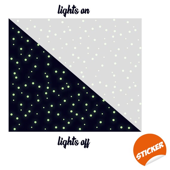 Glowing Stars The Ceiling Ring And Moon Glowing Decal 257x ...