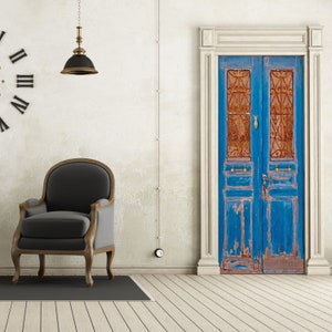 3D Türabdeckung Aufkleber - Scheune Tapete Haustür Wandbild Wandtattoo - Abnehmbarer Peel Stick Innenverkleidung Wrap Dekor Vinyl für Türen Kunst