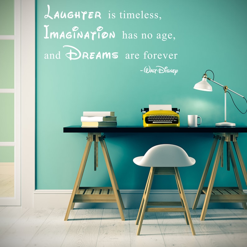 Walt Disney Quote Wall Sticker Decor Art Gift Vinyl Etsy