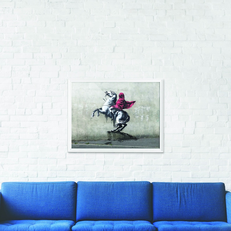 Banksy Napoleon on Horse Art Poster Print Street Graffiti - Etsy