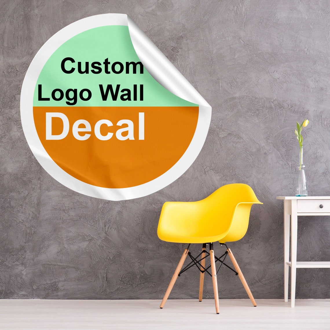 Custom Wall Decal Sticker Print Personalized Vinyl Label Etsy
