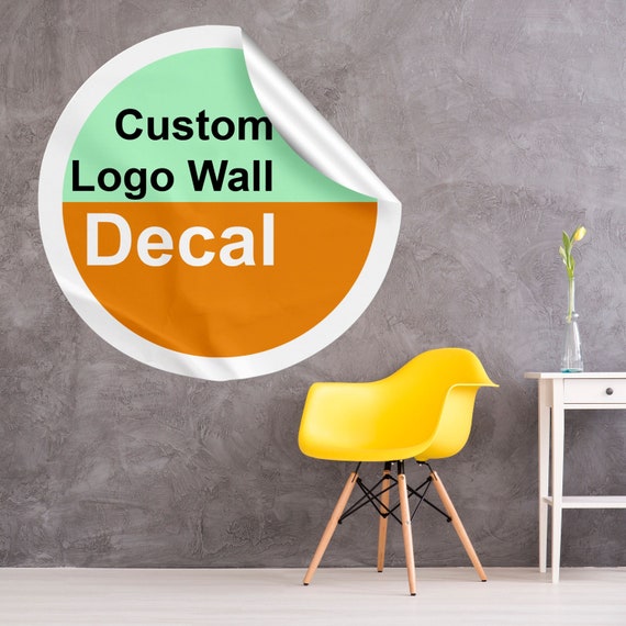Custom Wall Decal Sticker Print Personalized Vinyl Label Etsy