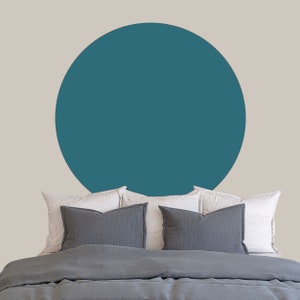 Sticker Mural Cercle Boho Autocollant Moderne pour Tête de Lit en Arc de Chambre à Coucher Ronde Grand Décor de Chambre en Forme de Point en Vinyle Style Scandinave de Couleur Claire image 9