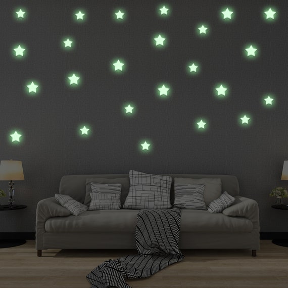 850 Pcs Glow in the Dark Stars Stickers the Star Glowing Ceiling Decals for  Wall Room Kids Decor Night Light Sky Realistic Stars Stick -  Sweden