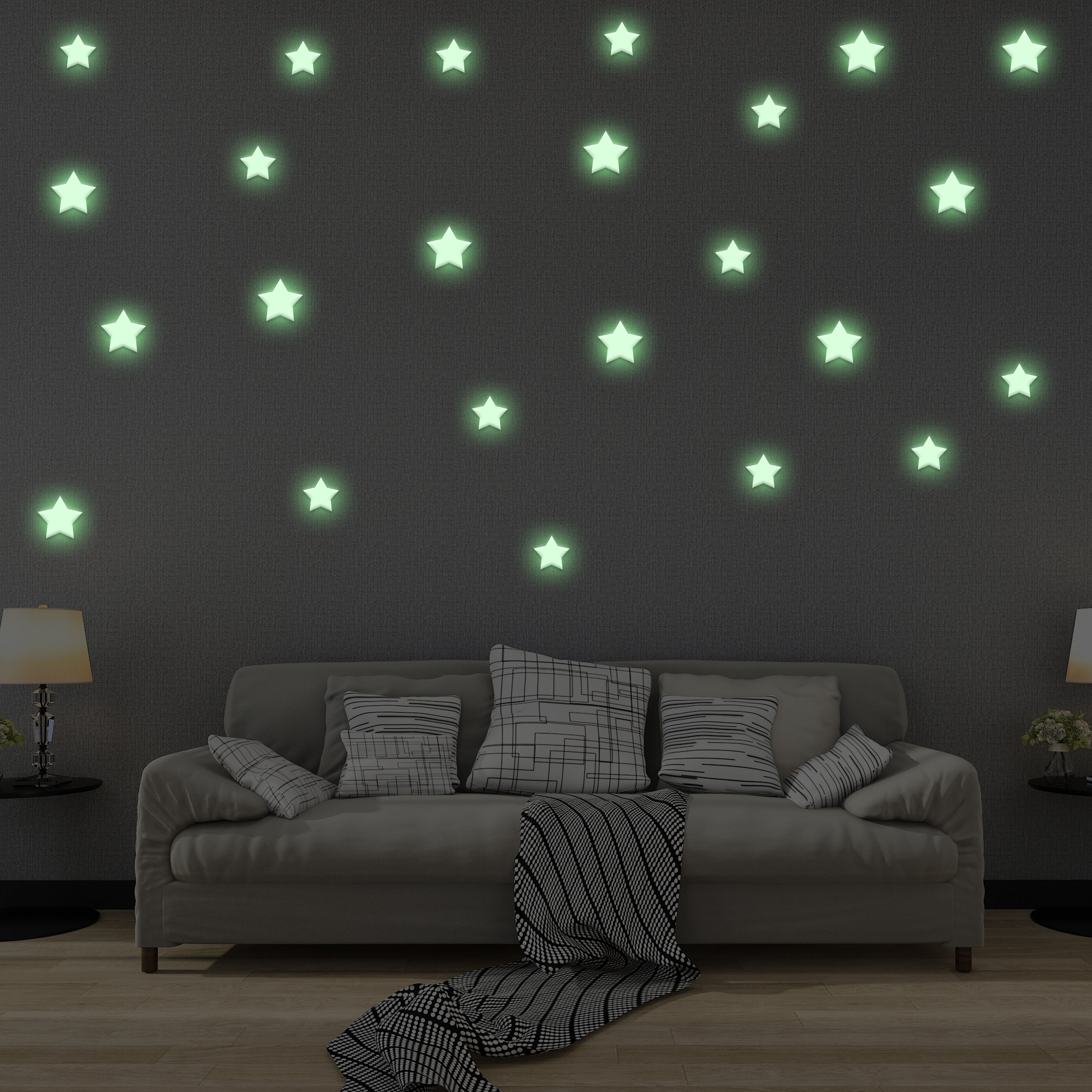 850stickers étoiles phosphorescentes Stickers plafond mur étoiles