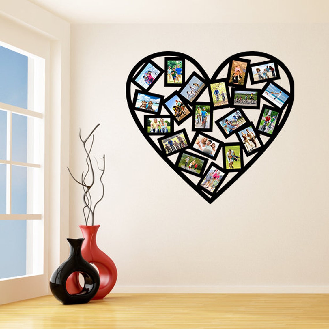 Picture Frame Wall Sticker - Photo Frames Vinyl Decal - Polaroid Family ...