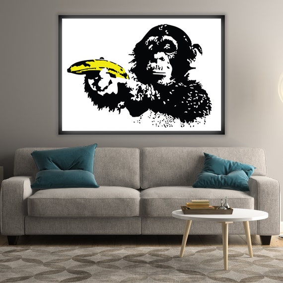 Artist Monkey Art Wall Poster - Cool Pop Street Graffiti Posters