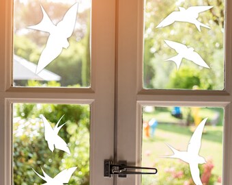 37 Stickers Anti-Collision Oiseaux FlyWave – Protège Vitres Et Fenêtres – Réutilisables Électrostatiques