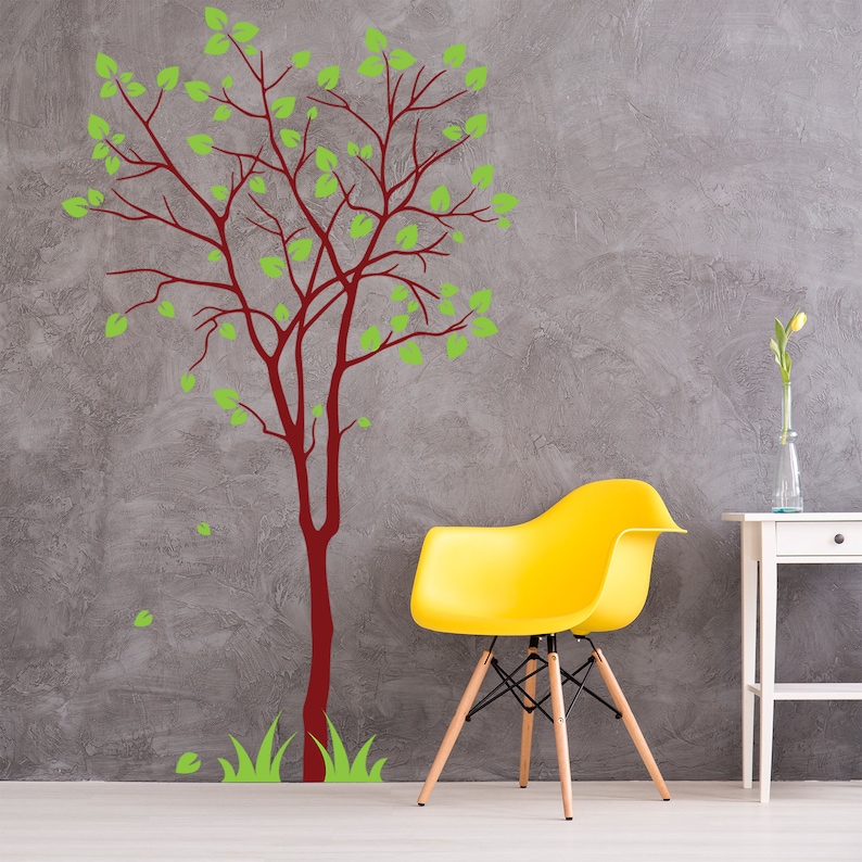 Tree Sticker Decal - Wall Birch Art Vinyl Nursery Stickers - Nature ...