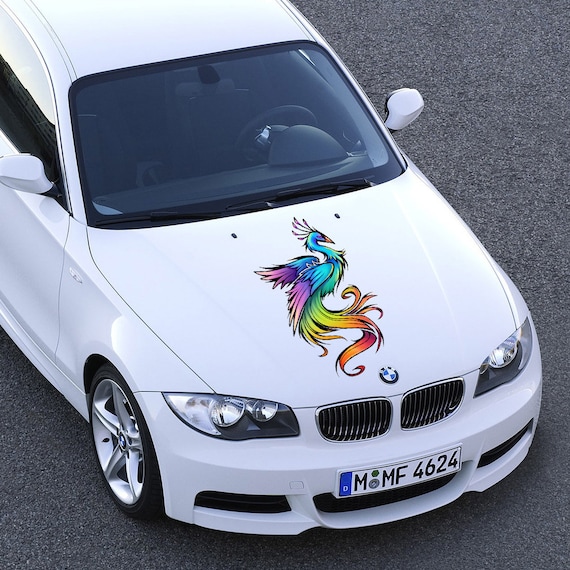 Adhesivo de vinilo personalizado para capó de coche, envoltura para  calcomanía de arte de camión, Mural de diseño de apagón deportivo de  carreras gráfico completo -  España