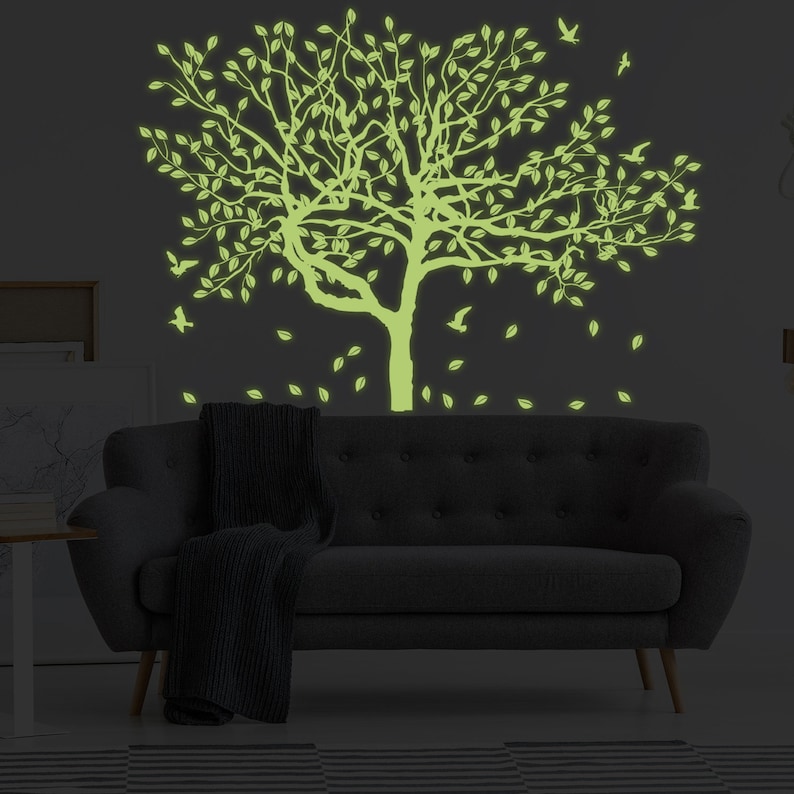 Glow in the Dark Wall Vinyl Sticker Art Luminescent Neon - Etsy