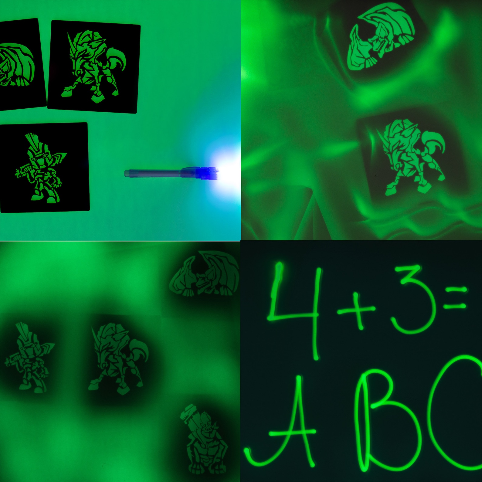 Light Drawing Board for Kids the Glow in Dark Neon Effect Etsy UK
