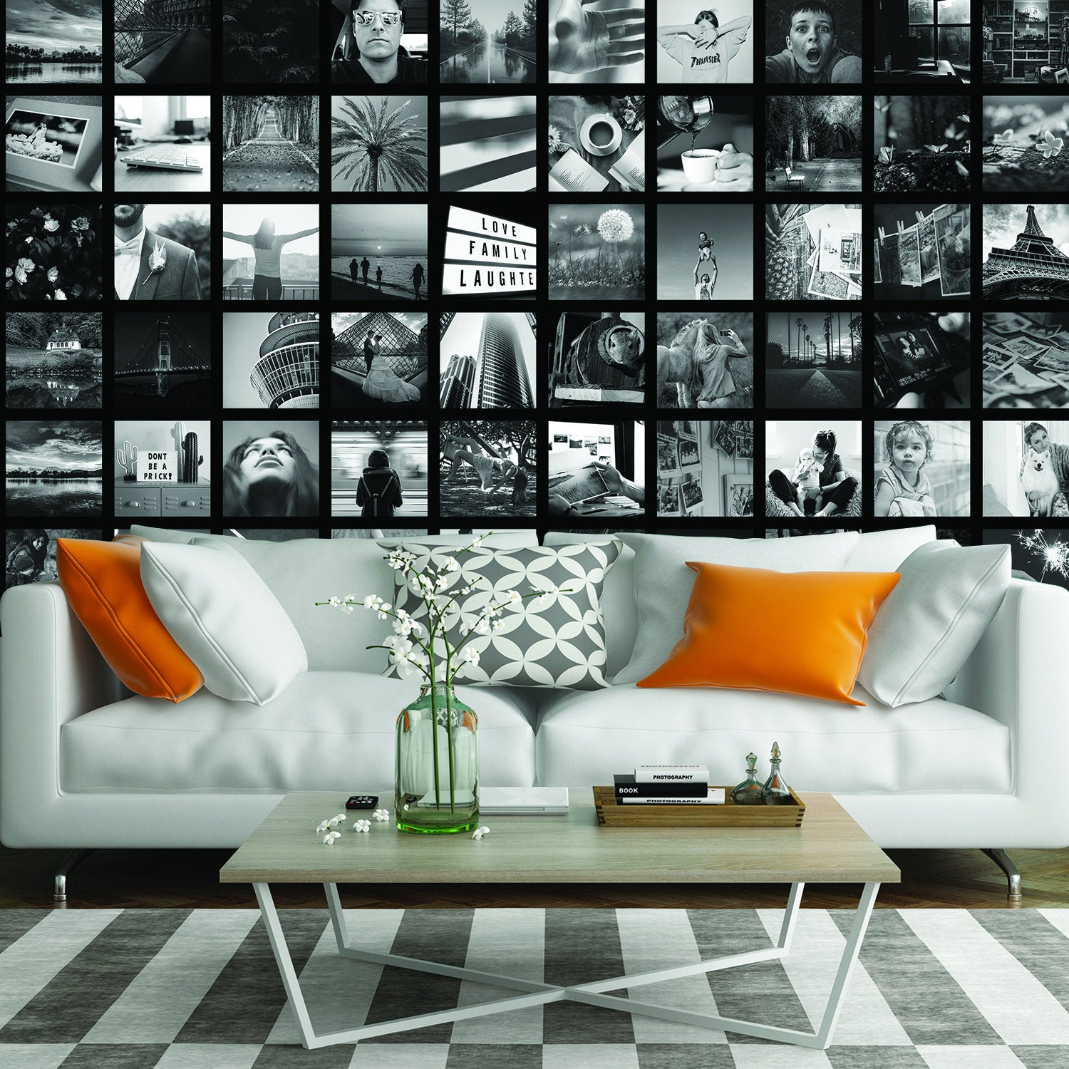 Photo Collage Picture Wallpaper Sticker Diy Make Own Pic Frame