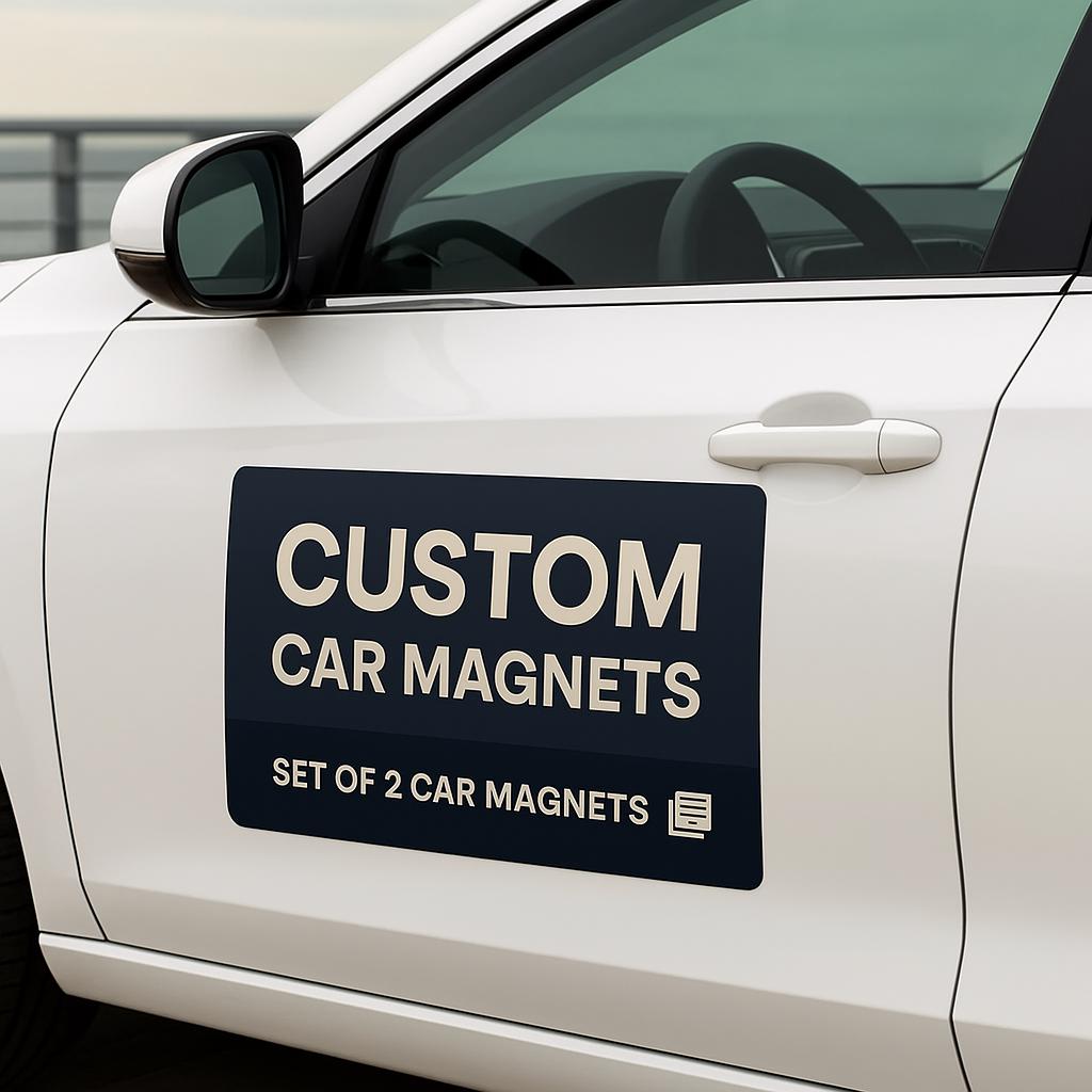 2x Custom Car Magnet | Personalized Magnetic Sign | Custom Logo ...