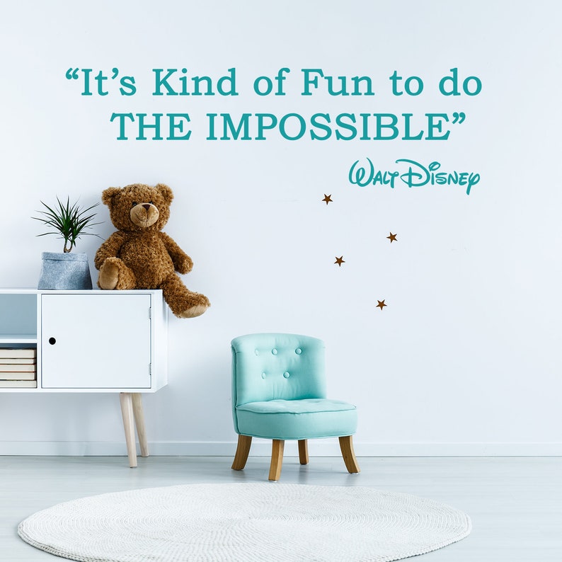Walt Disney Quote Wall Sticker Decor Art Gift Vinyl Etsy