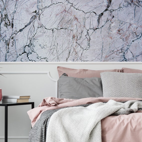 Marble Vinyl Wallpaper Sticker Peel Stick Wall Paper Wrap Etsy