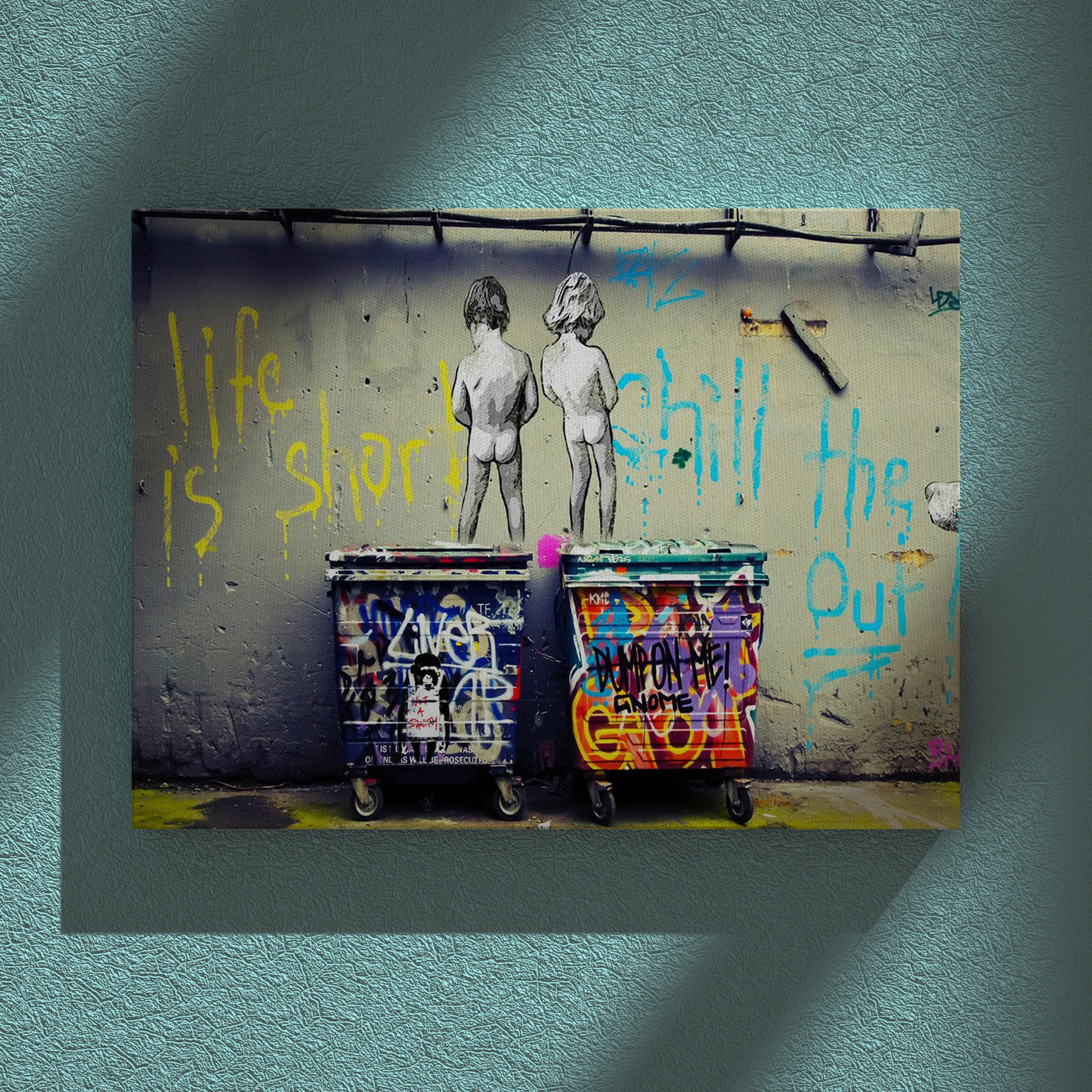 Banksy - Life is short, chill the duck out! de Pineapple Licensing en  poster, tableau sur toile et plus