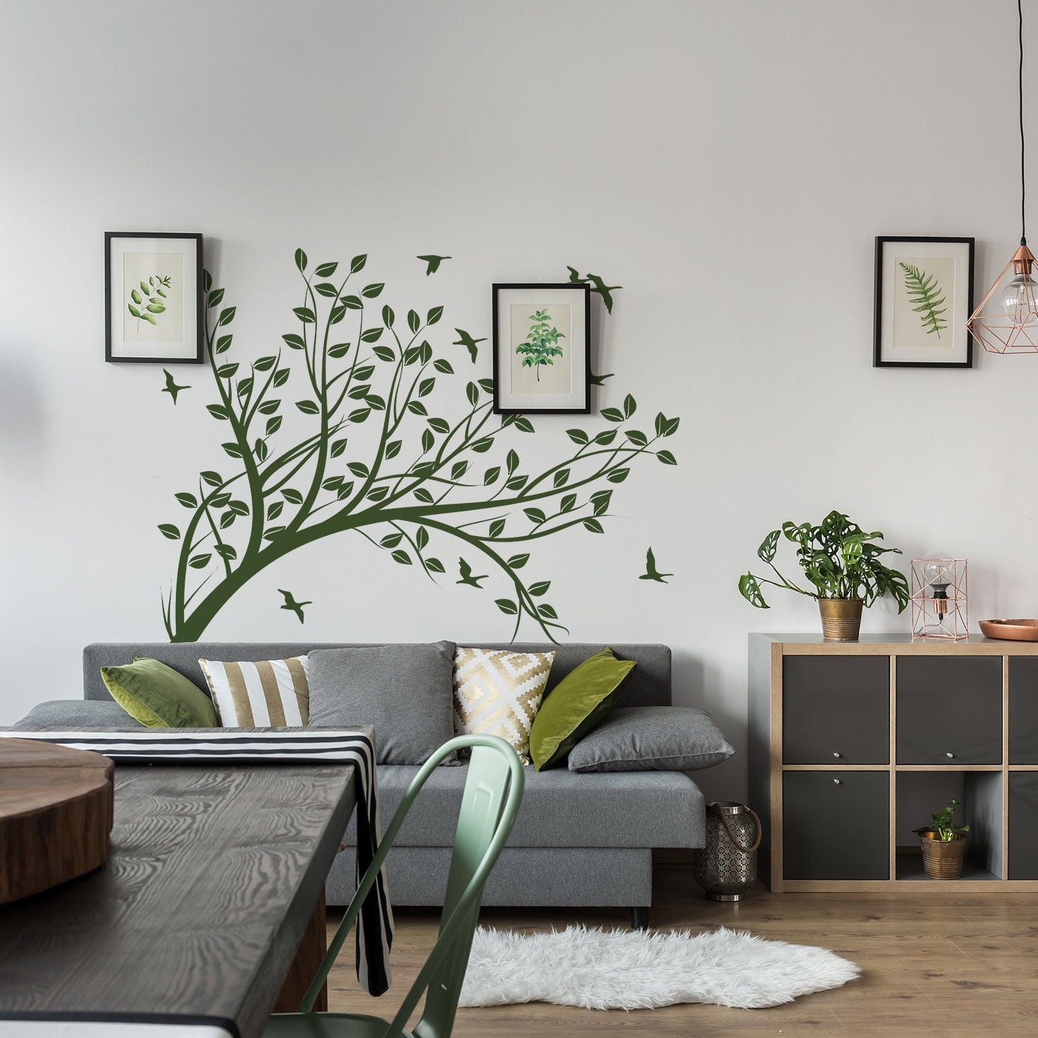Wandtattoo Vogel Linien – Selbstklebend, Für Raufasertapete, Glas & Möbel, In 6 Größen, Rückstandslos Entfernbar